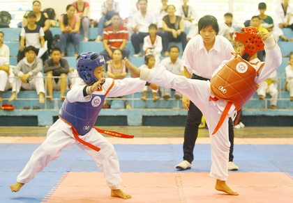 Taekwondo trẻ đang được phát triển khá mạnh ở tỉnh ta.