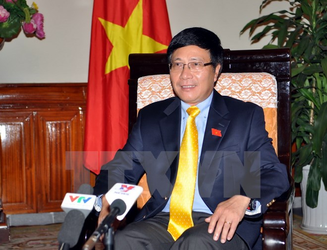 Phó Thủ tướng, Bộ trưởng Ngoại giao Phạm Bình Minh. (Ảnh Phạm Kiên/TTXVN)