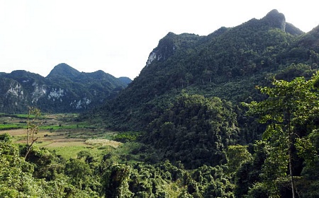 Một góc thung lũng Chà Nòi được chọn làm cảnh quay trong phim Kong: Skull Island.