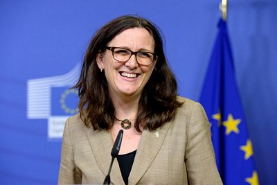 Ủy viên Thương mại EU Cecilia Malmstrom. (Nguồn: AFP)
