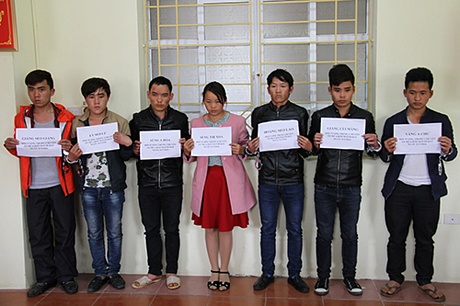 7 người trong đường dây mua bán phụ nữ sang Trung Quốc bị bắt giữ. Ảnh: Thanh Tuấn