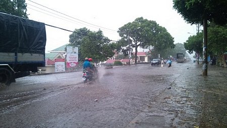  Cơn mưa lớn tại Tp.Buôn Ma Thuột - Ảnh :Thanh Hải