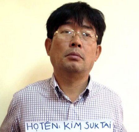 Nghi phạm Kim Suktai bị bắt giữ tại Việt Nam. (Ảnh, cơ quan chức năng cung cấp).