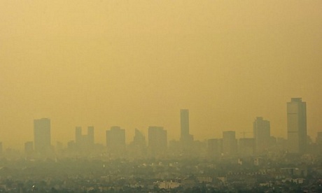 Thủ đô Mexico City của Mexico trong tình trạng ô nhiễm không khí cấp 1. Ảnh: Getty