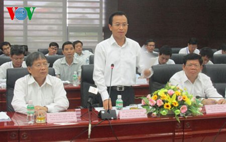 Ông Nguyễn Xuân Anh phát biểu tại buổi làm việc