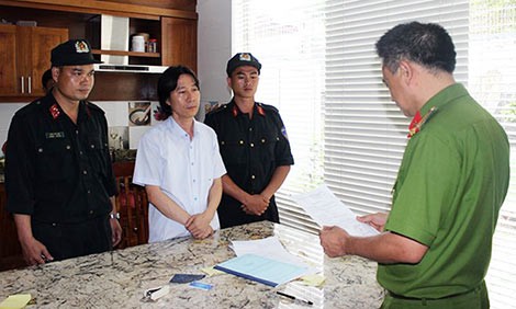 Cơ quan điều tra thực hiện lệnh bắt đối với Phạm Văn Thái.