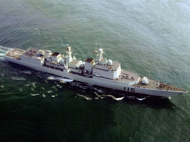 Tàu khu trục Thẩm Dương của hải quân Trung Quốc. Ảnh: Internet