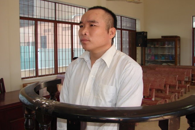 Bị cáo Khương tại phiên tòa - Ảnh: THANH VY