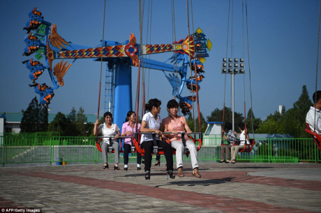 Công viên giải trí nhân dân được Chủ tịch Triều Tiên Kim Jong-Un và người vợ Ri Sol-ju khánh thành vào năm 2012. (Nguồn: AFP/Getty Images)