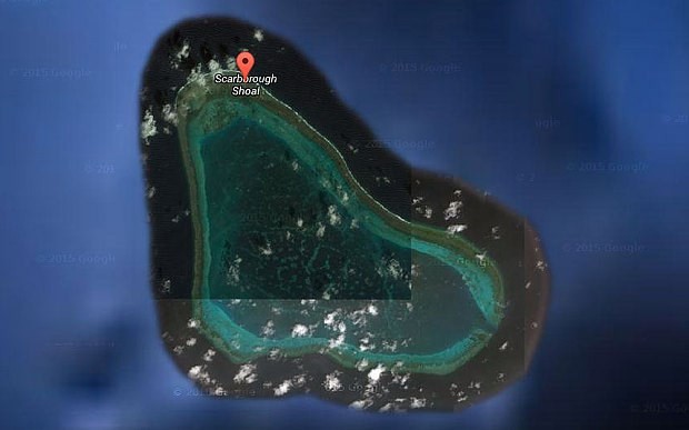 Google Maps đã đổi tên bãi cạn đang tranh chấp thành Scarborough (Nguồn: Telegraph)