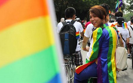 Cộng đồng LGBT diễu hành xe đạp (Ảnh: Ban Tổ chức)