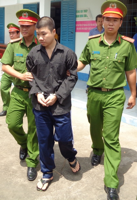 Nguyễn Văn Tâm sau phiên tòa.