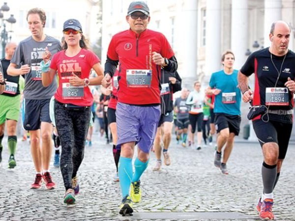 Những người tham gia vào một cuộc đua marathon. (Nguồn: telegraph.co.uk)