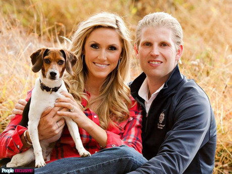 “Con trai thứ” Eric Trump kết hôn với Lara Yunaska, trợ lý sản xuất chương trình Inside Edition của CBS. Eric là người con thứ ba của Trump với người vợ đầu và là cánh tay đắc lực cho cha trong công việc.