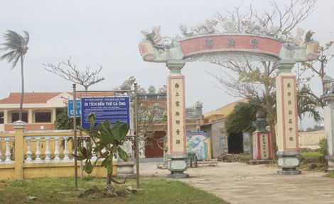 Di tích đền thờ cá Ông được xây dựng vào thế kỷ 19 ở thôn Đông, An Hải, Lý Sơn.