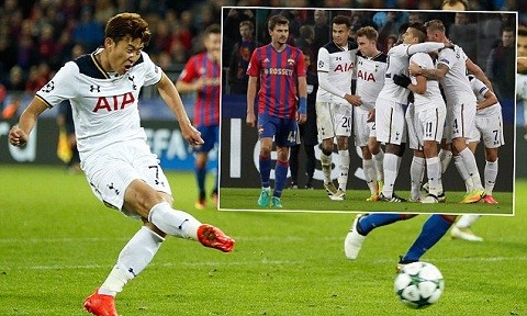 Son Heung-min đã ghi bàn giúp Tottenham thắng CSKA Moskva với tỉ số 1-0