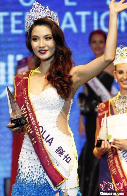 Người đẹp Anu Namahir là thí sinh đầu tiên của Mông Cổ giành danh hiệu tại một cuộc thi nhan sắc quốc tế