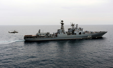 Tàu khu trục săn ngầm Phó Đô đốc Kulakov. Ảnh: TASS 