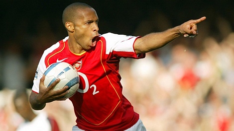 5. Thierry Henry | Arsenal | 175 bàn.