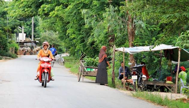 Nằm cách trung tâm Thành phố Châu Đốc gần 40 km, Búng Bình Thiên khoát trên mình vẻ đẹp hoang sơ và rất đổi thanh bình với con đường xanh rộp bóng cây. Xung quanh Búng có 4 dân tộc cùng chung sống.