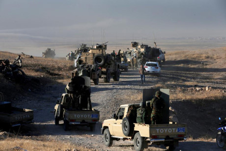 Liên quân đang thẳng tiến về Mosul. (ảnh: Reuters)