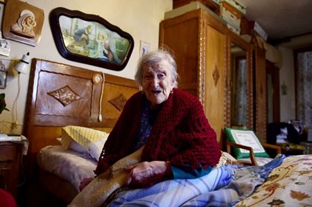 Cụ bà già nhất thế giới Emma Morano. (Nguồn: Getty)