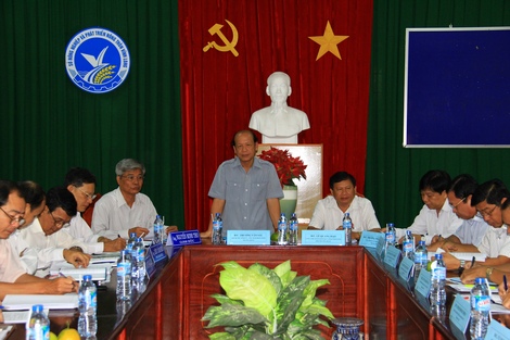 Phó Bí thư Thường trực Tỉnh ủy- Trương Văn Sáu làm việc với Sở Nông nghiệp-  PTNT