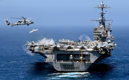 Tàu sân bay USS John C.Stennis từng có các hoạt động ở Biển Đông trong năm 2016. (Ảnh: Hải quân Mỹ)