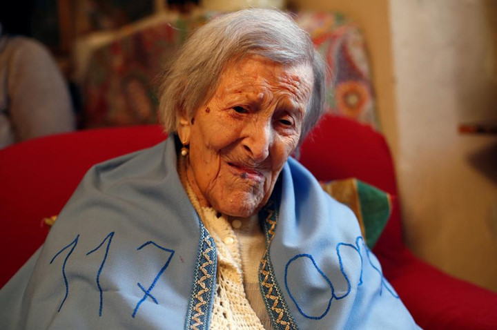Ngày 16/5/2016, tổ chức kỷ lục thế giới Guinness xác nhận cụ bà Morano là cụ bà già nhất trên thế giới. (ảnh: Reuters).