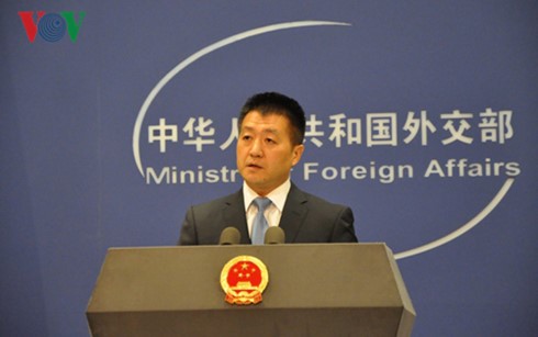 Người phát ngôn Bộ Ngoại giao Trung Quốc Lục Khảng (Ảnh: Hà Thắng)