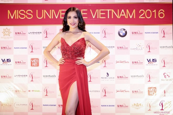 Đại diện nhan sắc Việt Nam tham gia cuộc thi Miss Universe 2016. (Ảnh: BTC)