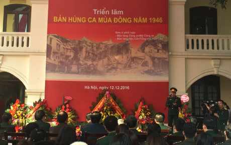 Chiều ngày 12/12/2016, tại Bảo tàng Lịch sử quân sự Việt Nam đã khai mạc triển lãm 