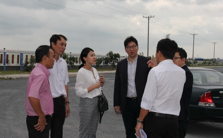 Đoàn Văn phòng KOTRA TP Hồ Chí Minh tìm hiểu thực tế tại Khu công nghiệp Hòa Phú giai đoạn 2.