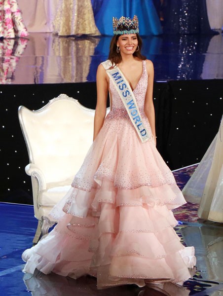 Tân Hoa hậu Thế giới - Stephanie Del Valle đến từ Puerto Rico. Ảnh: Twitter/MissWorldLtd