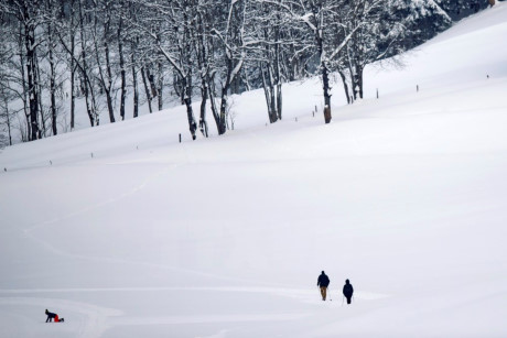 Tuyết phủ trắng xóa ở Werfenweng, Áo ngày 7/1. (Nguồn: EPA/TTXVN)
