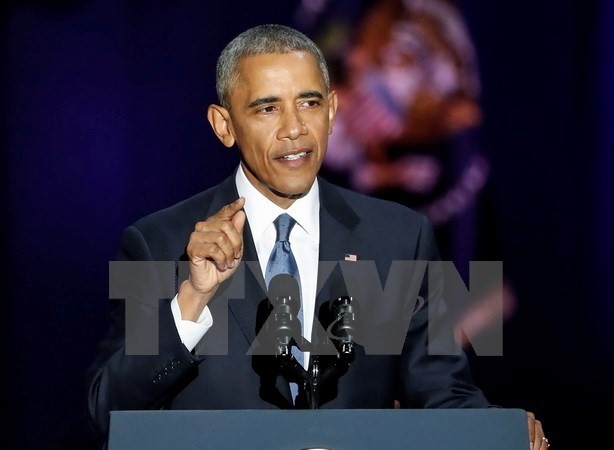 Tổng thống sắp mãn nhiệm Barack Obama. (Nguồn: EPA/TTXVN)