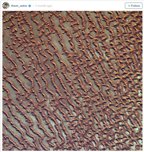 Những dải cát ngoài sa mạc Arab (Nguồn: Instagram)