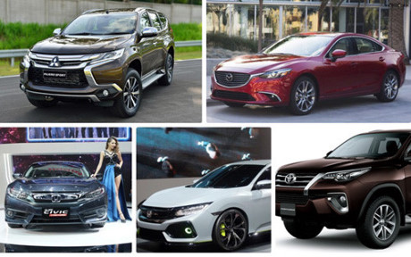 Nhiều mẫu xe đẹp, giá dưới 1,5 tỷ đồng đang được khách hàng chờ đợi năm 2017, trong đó có Mazda6, Honda Civic, Toyota Fortuner, Mitsubishi Pajero Sport