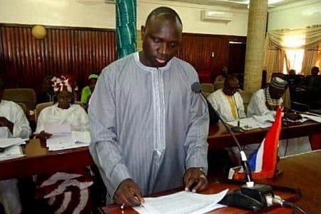  Cựu Bộ trưởng Nội vụ Gambia Ousman Sonko. (Nguồn: freedomnewspaper)
