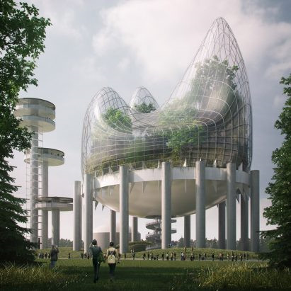 Đây là mẫu thiết kế của kiến trúc sư Philip Johnson ở New York (Mỹ)