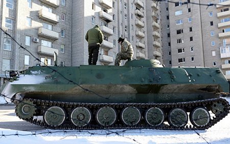 Căng thẳng ở miền Đông Ukraine đột ngột gia tăng thời gian gần đây. (Ảnh: AFP)