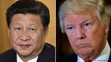 Chủ tịch Trung Quốc Tập Cận Bình và Tổng thống Mỹ Donald Trump.