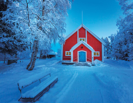 Khách sạn băng tại làng Jukkasjärvi, Thụy Điển. (Nguồn: NatGeo)