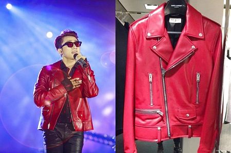 Chiếc áo khoác da đỏ của Sơn Tùng trị giá 5.000 USD (hơn 113 triệu đồng), sơ mi họa tiết giá 990 USD (hơn 22 triệu đồng) cùng quần da bó giá gần 2200 USD (khoảng 50 triệu đồng).