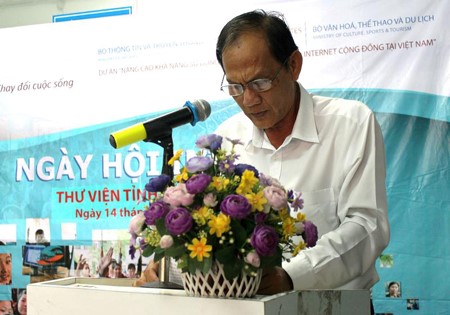 Nguyễn Thanh An – Phó giám đốc Sở VHTTDL phát biểu khai mạc
