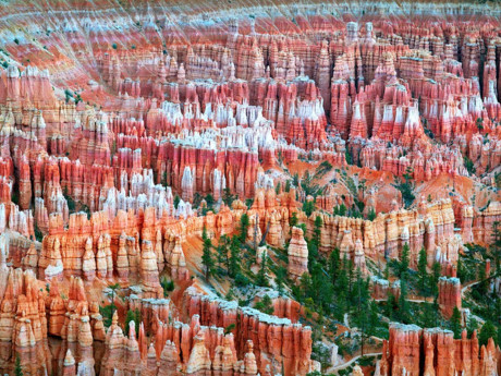 Bryce Canyon, Bryce, Utah: Những cột đá màu đỏ và cam được gọi là các “Hoodoos” chính là điểm đặc biệt khiến nơi đây trở thành một điểm đến không thể bỏ lỡ cho những vị khách du lịch ưa thích cắm trại và chụp ảnh.