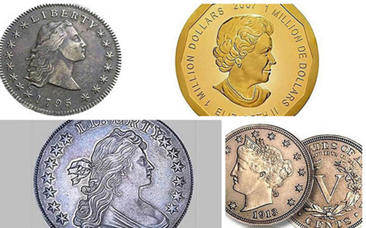 Trên thế giới có những đồng tiền xu mà giá trị của nó vượt xa so với giá trị kim loại thực. Giá trị của những đồng xu này phụ thuộc vào tầm quan trọng của lịch sử và độ khan hiếm của chúng.