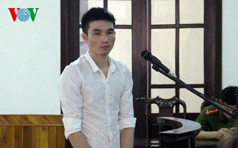 Bị cáo Mai Tiến Hoài tại phiên xét xử ngày 22/2.