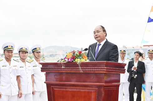 Thủ tướng Nguyễn Xuân Phúc phát biểu tại lễ thượng cờ