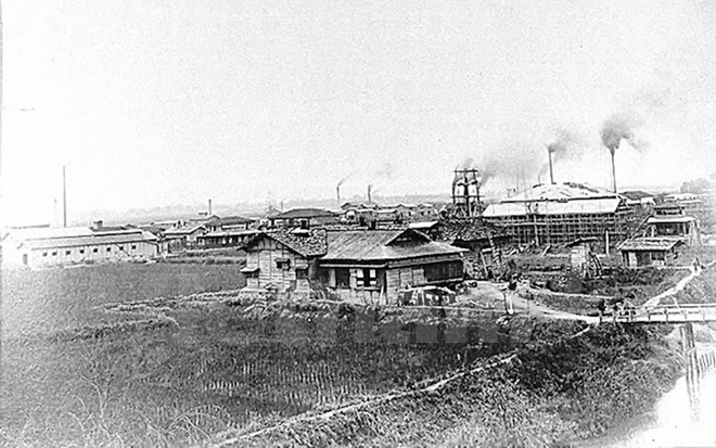 Phát triển công nghiệp ở Yachigoya (1880). (Ảnh: KTS Đoàn Bắc cung cấp)